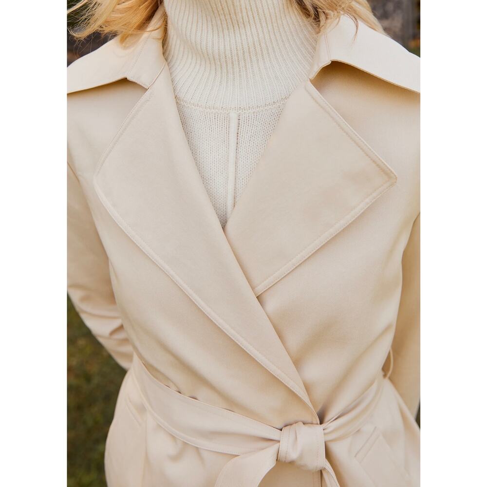 New few moda Caara Gale trench coat $297 sz S - Picture 2 of 7